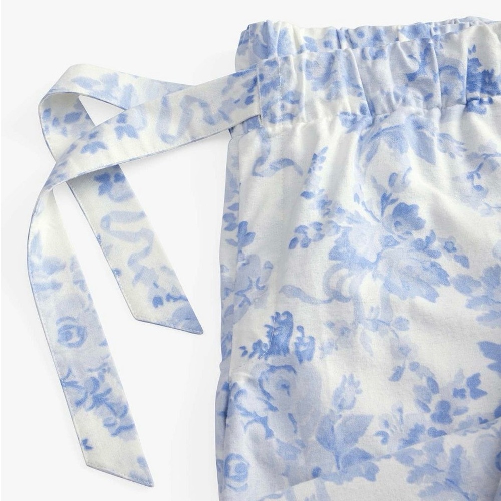 Pottery Barn Teen LoveShackFancy Flannel pajama set Blue - Picture 2 of 7